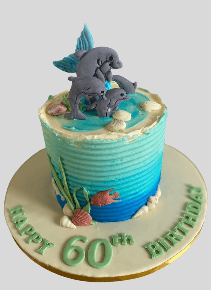 Pleasing Dolphin Cake