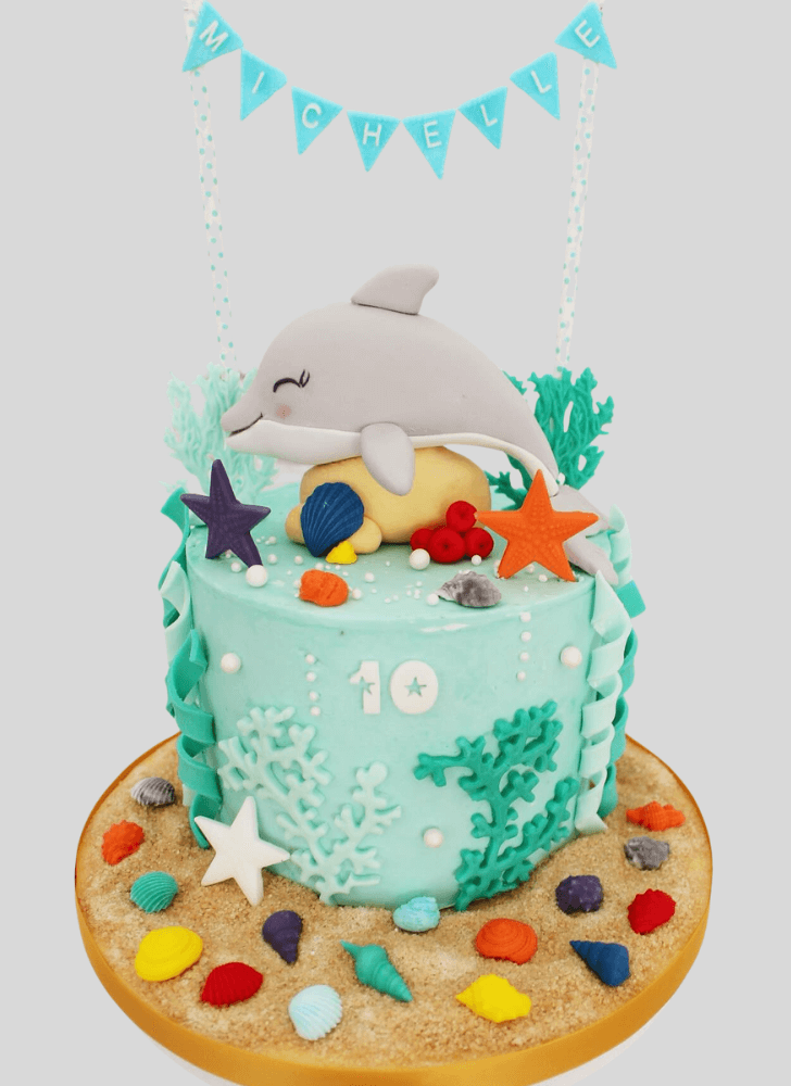 Shapely Dolphin Cake