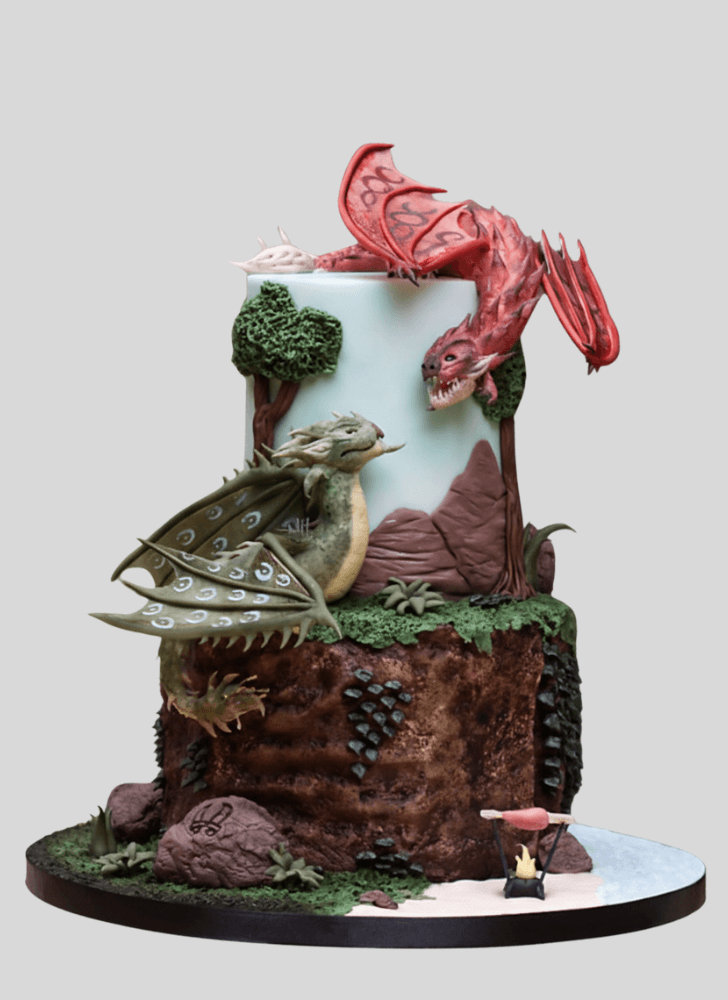Angelic Dragon Cake