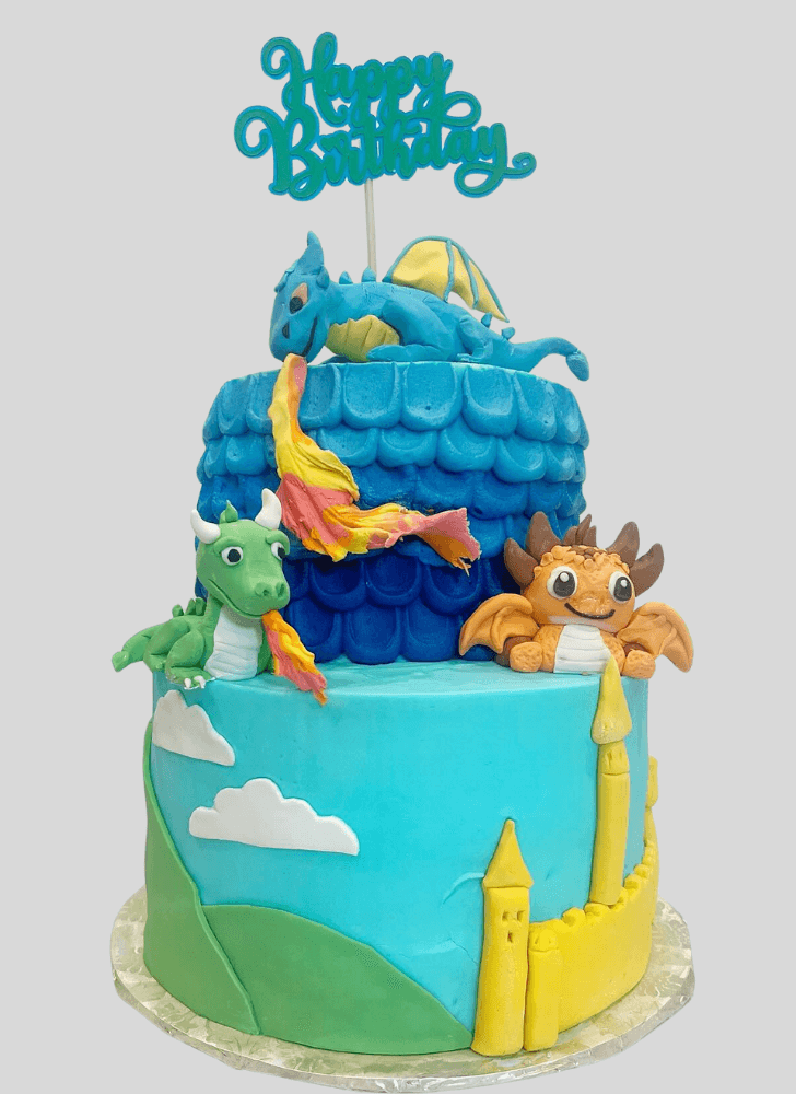Pleasing Dragon Cake