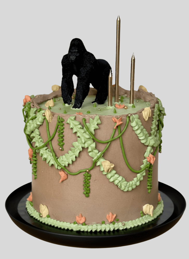 Admirable Gorilla Cake Design