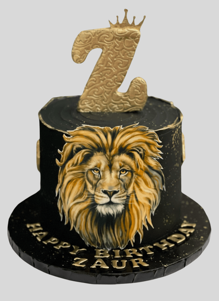 Alluring Lion Cake