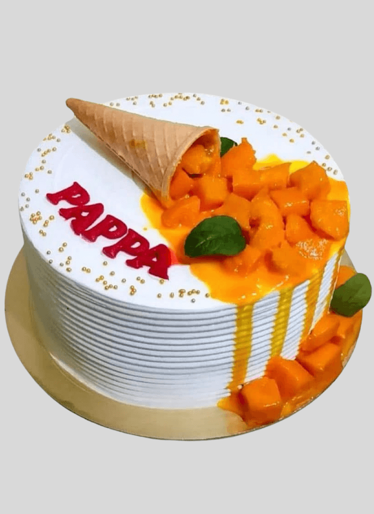 Inviting Mango Cake