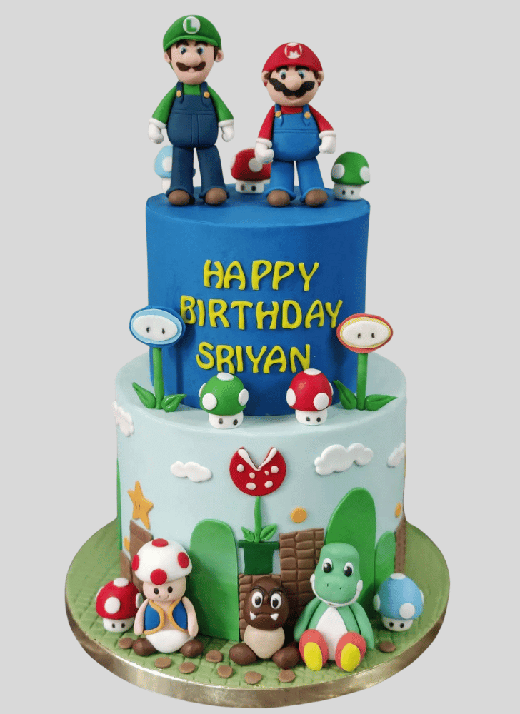 Charming Mario Cake