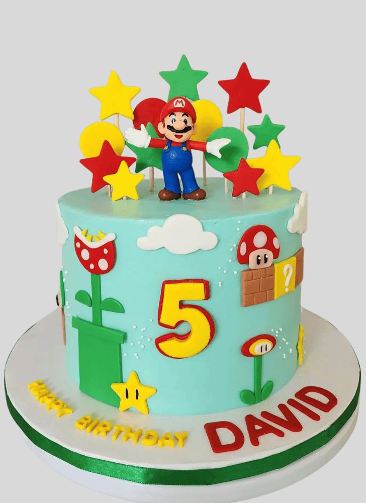 Inviting Mario Cake