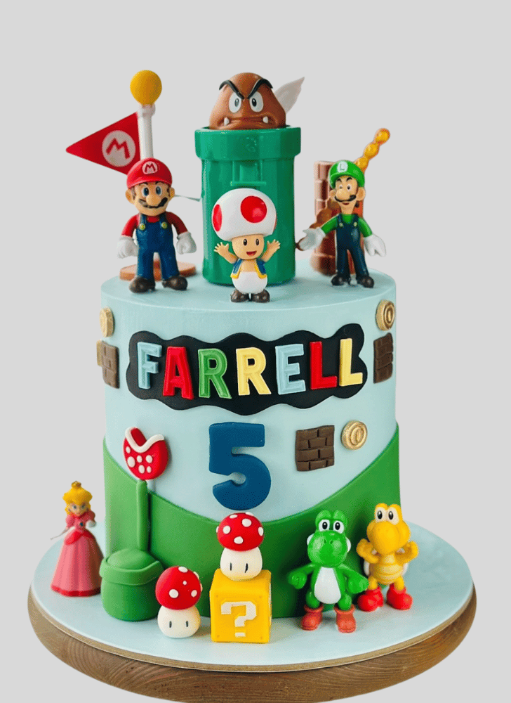 Magnetic Mario Cake