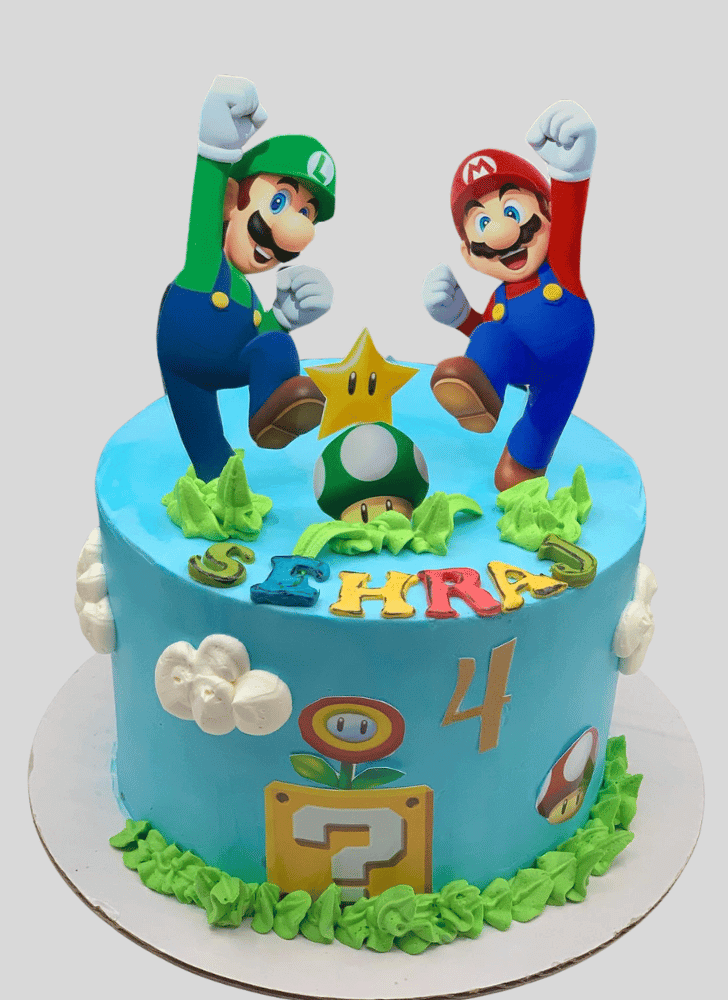 Superb Mario Cake