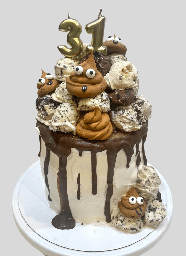 Alluring Poop Cake