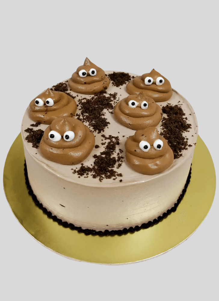 Angelic Poop Cake