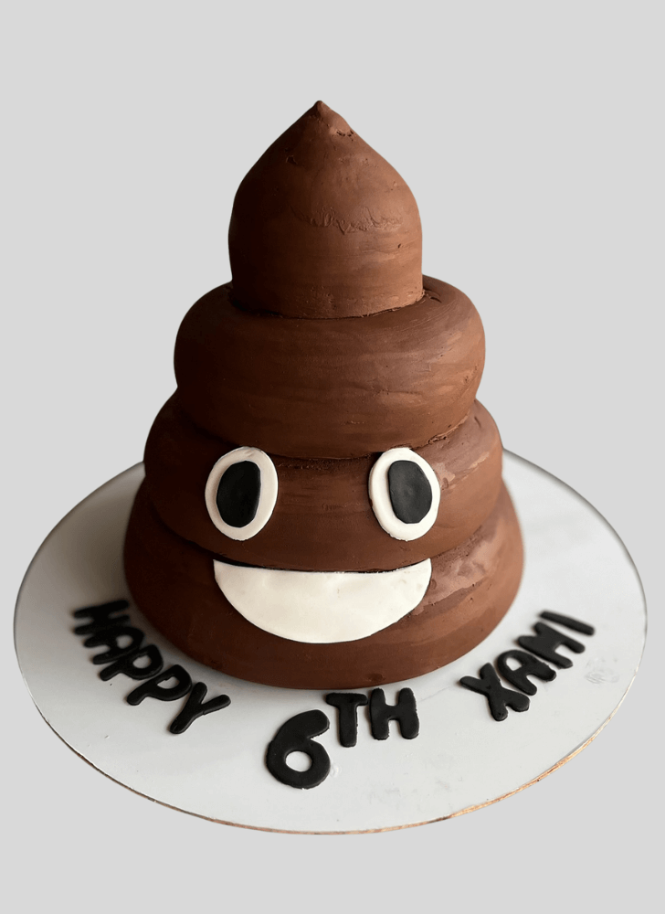 Handsome Poop Cake