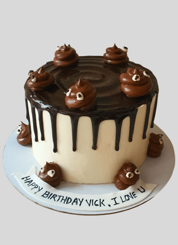 Radiant Poop Cake