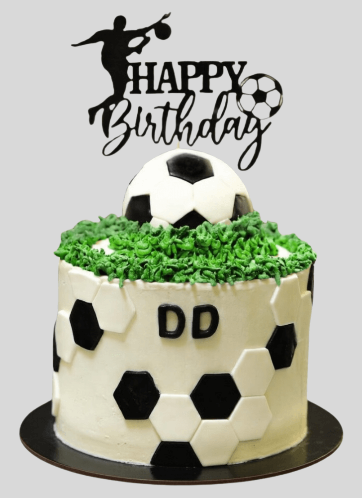 Alluring Soccer Cake