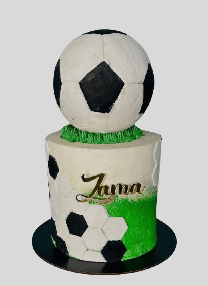 Appealing Soccer Cake