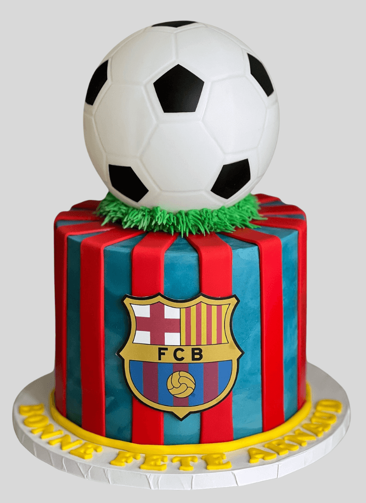 Comely Soccer Cake