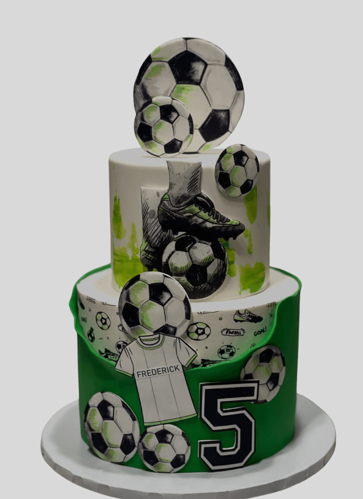 Enthralling Soccer Cake