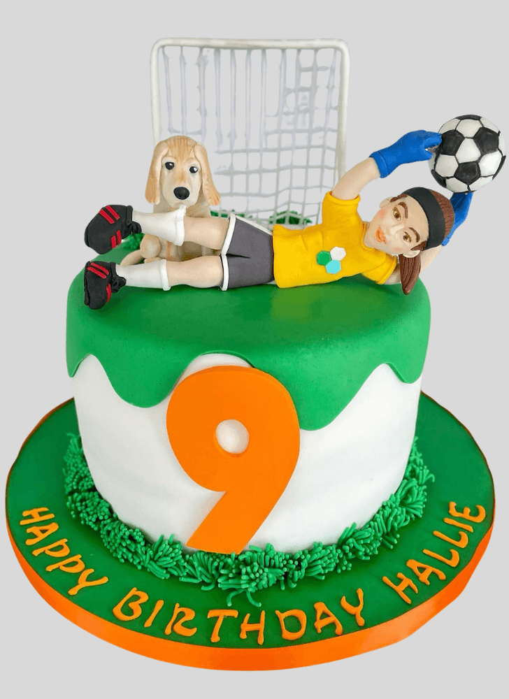 Enticing Soccer Cake