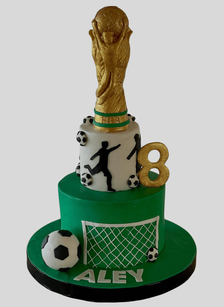 Pretty Soccer Cake