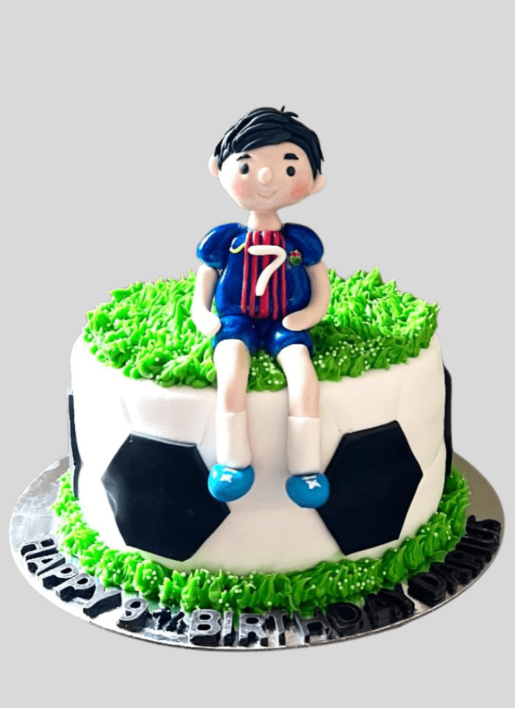 Wonderful Soccer Cake Design