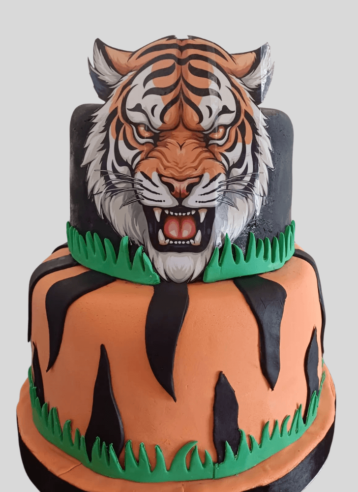 Wonderful Tiger Cake Design