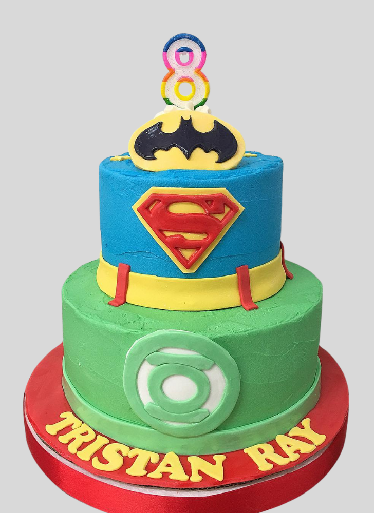 Angelic Justice League Cake