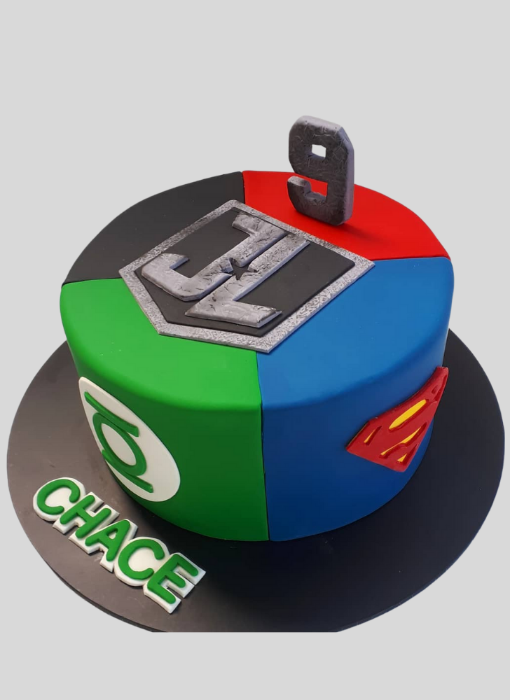 Charming Justice League Cake