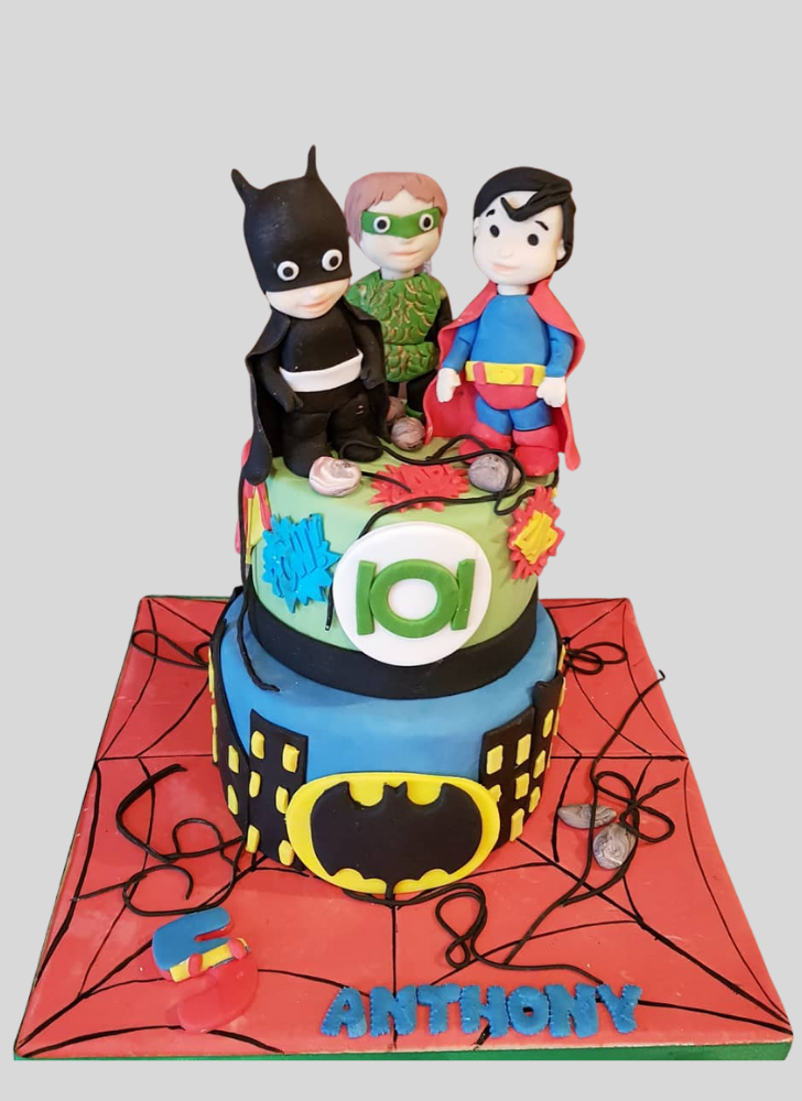 Dazzling Justice League Cake