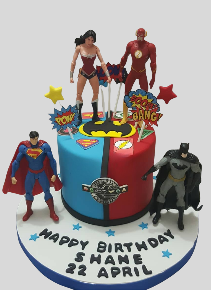 Elegant Justice League Cake