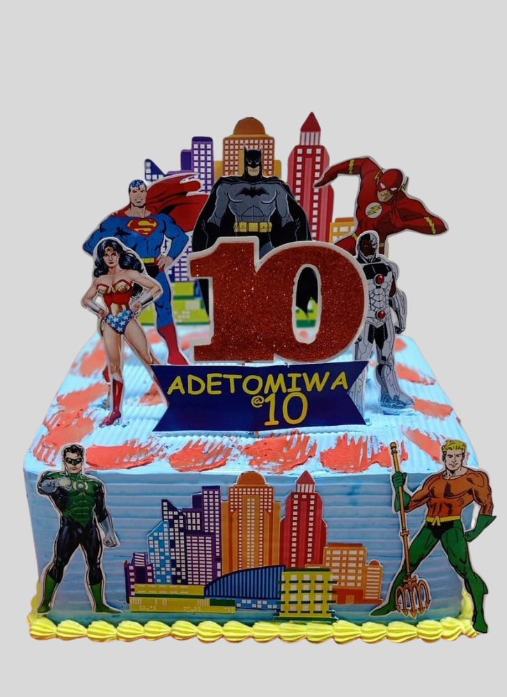 Enticing Justice League Cake