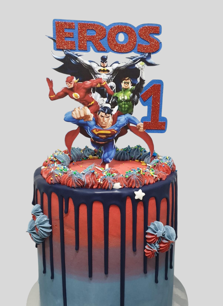 Fair Justice League Cake