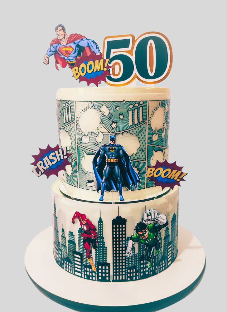 Fetching Justice League Cake