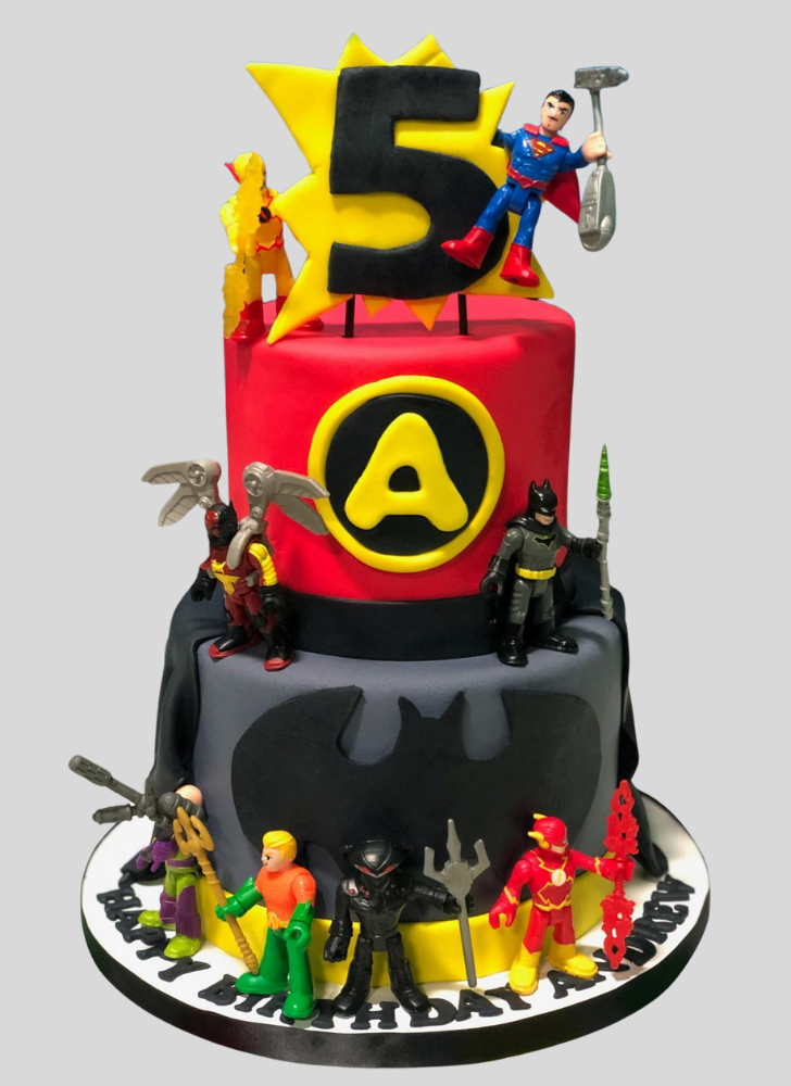 Gorgeous Justice League Cake