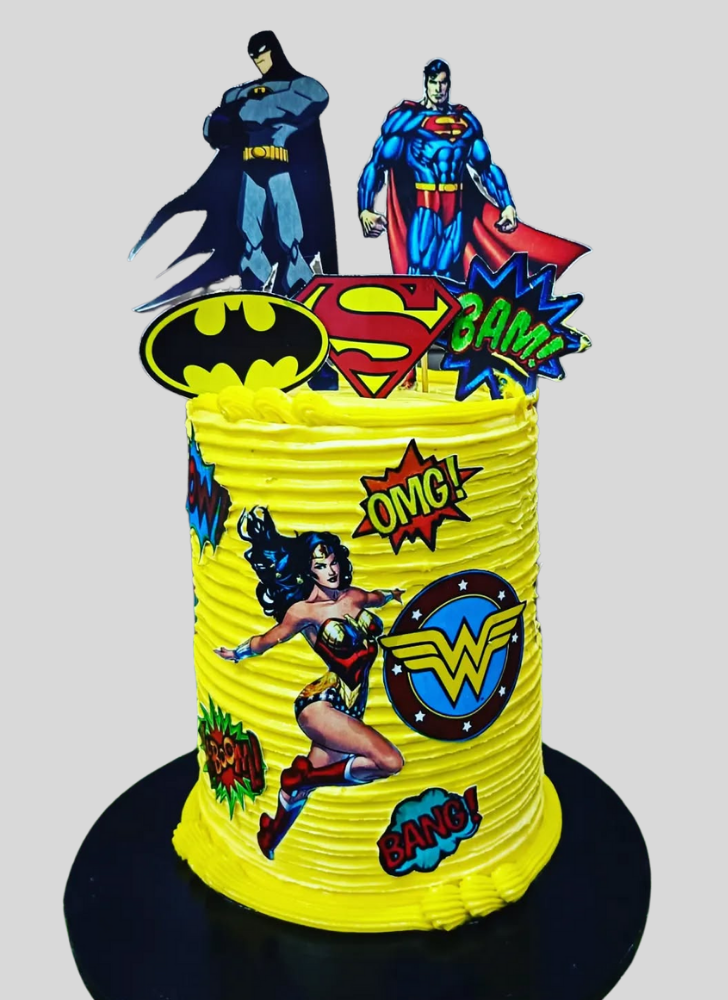 Marvelous Justice League Cake