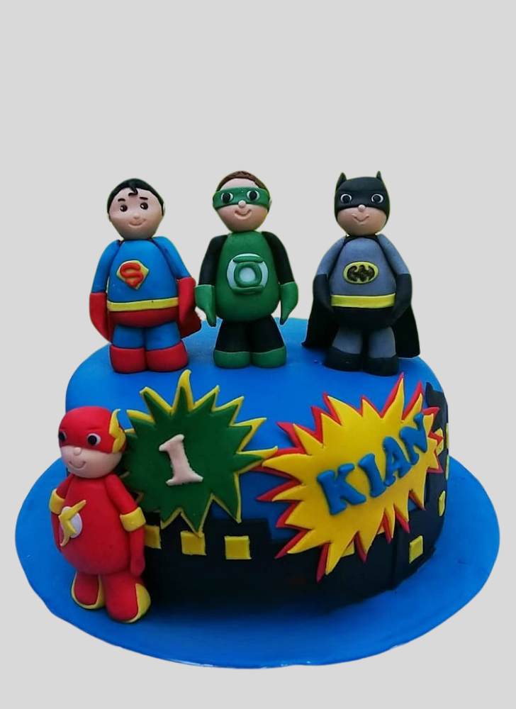 Mesmeric Justice League Cake