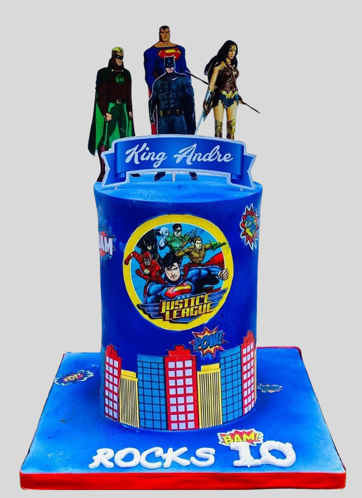 Stunning Justice League Cake
