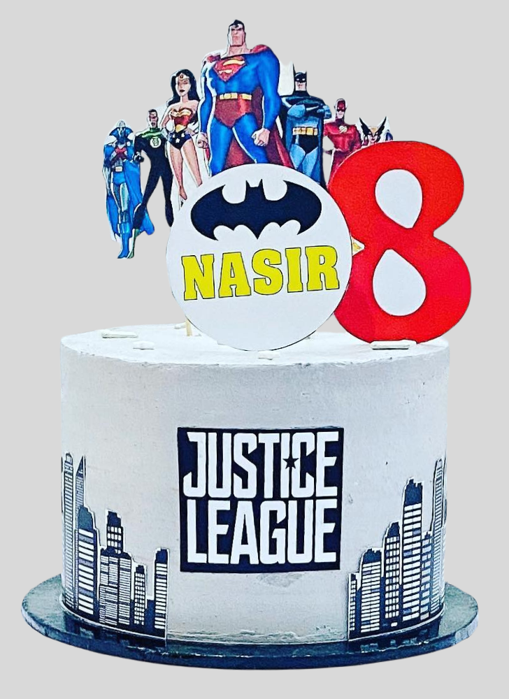 Superb Justice League Cake