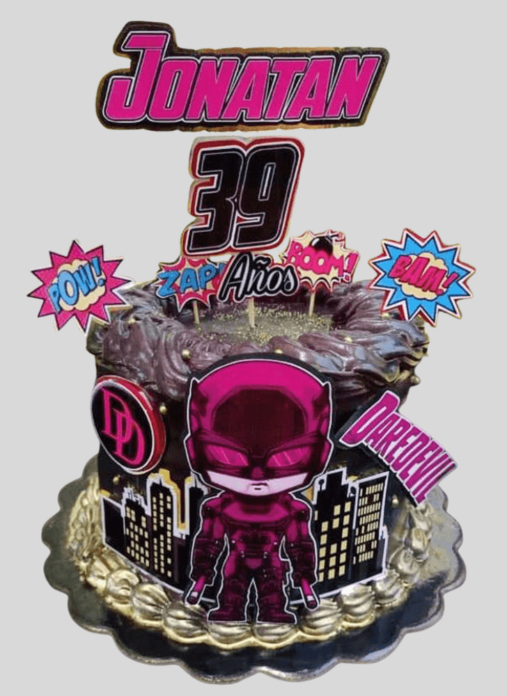 Alluring Daredevil Cake