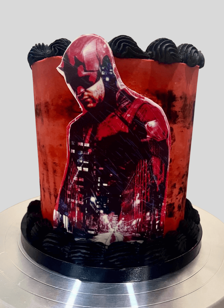 Pleasing Daredevil Cake