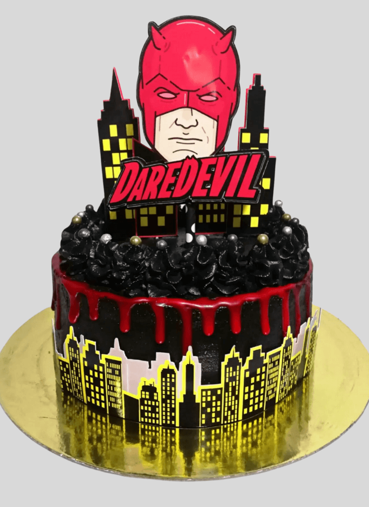 Pretty Daredevil Cake