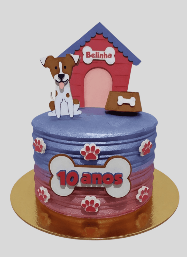 Delicate Dog Cake