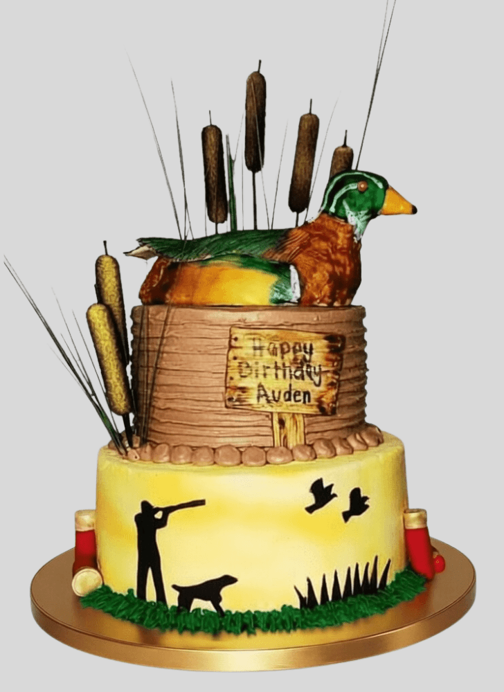 Adorable Duck Hunt Cake