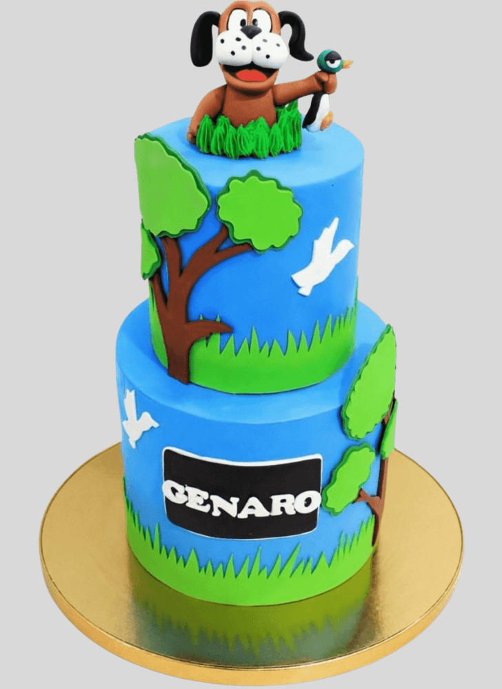 Appealing Duck Hunt Cake