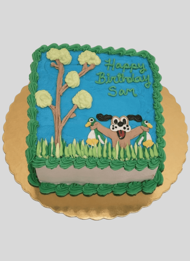 Charming Duck Hunt Cake