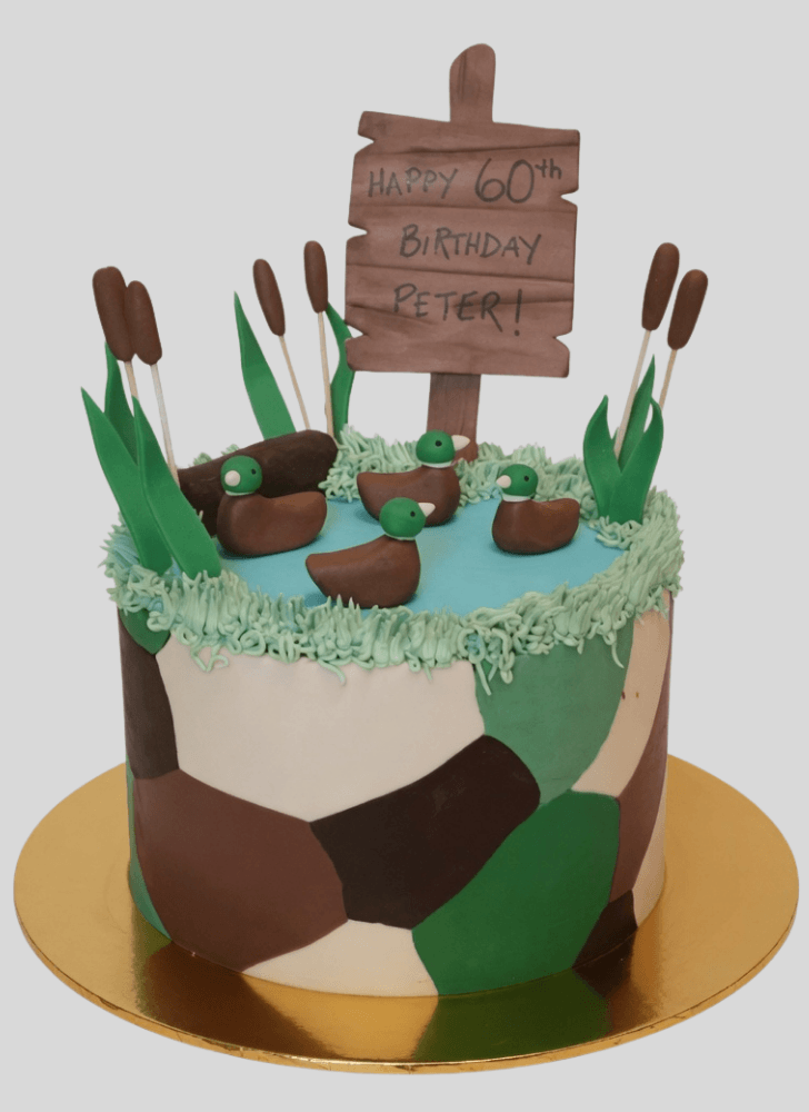 Classy Duck Hunt Cake