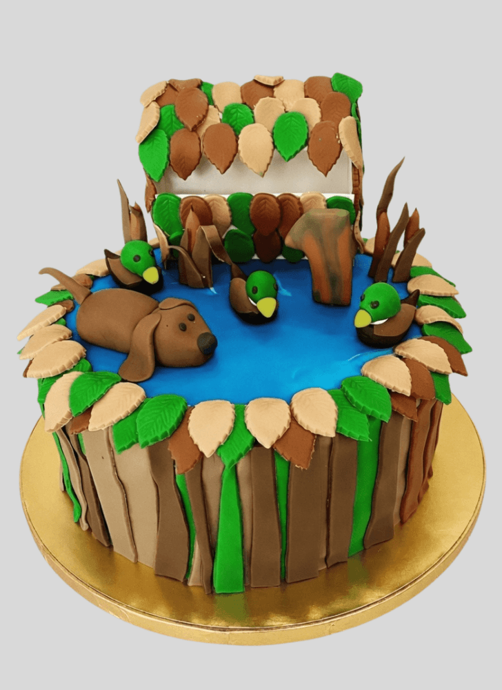 Delicate Duck Hunt Cake