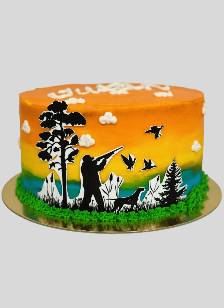 Enticing Duck Hunt Cake