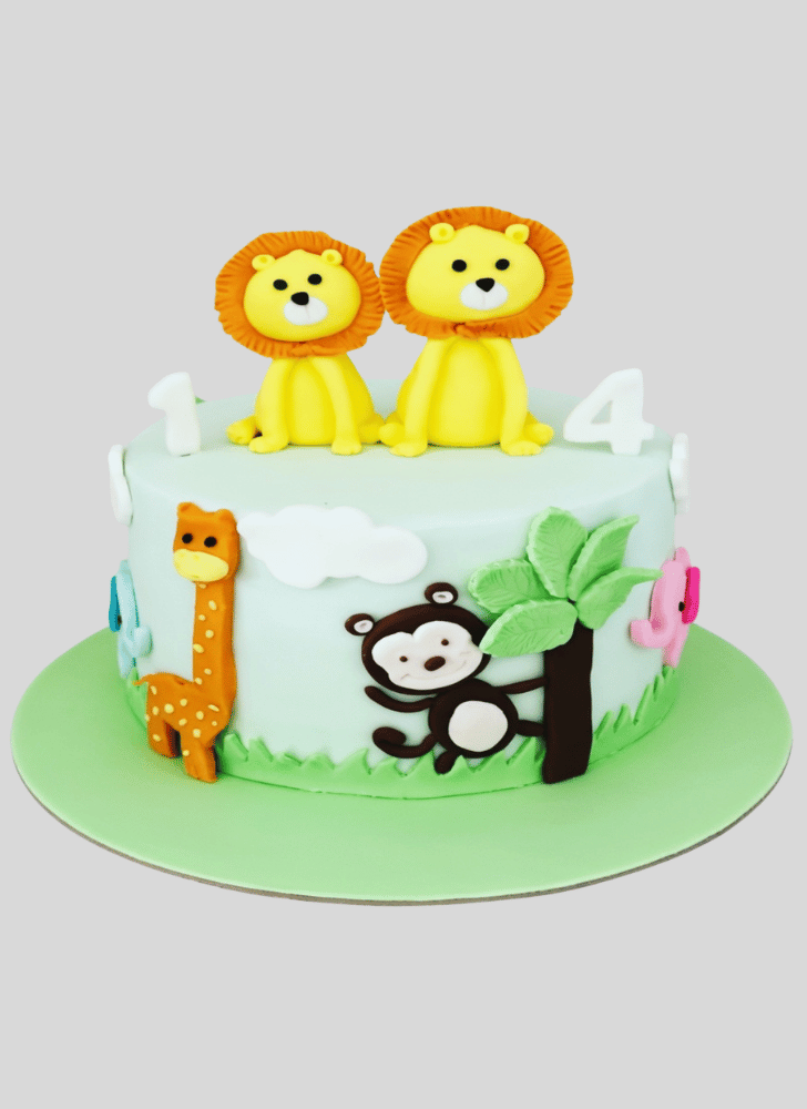Pretty Fondant Cake