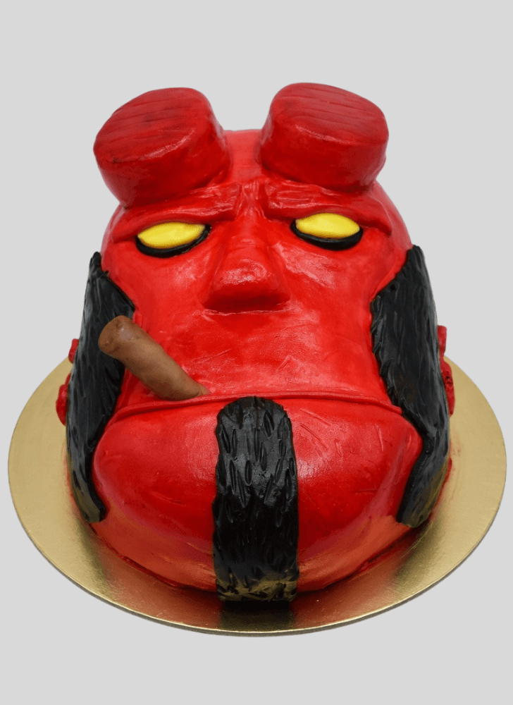 Adorable Hellboy Cake