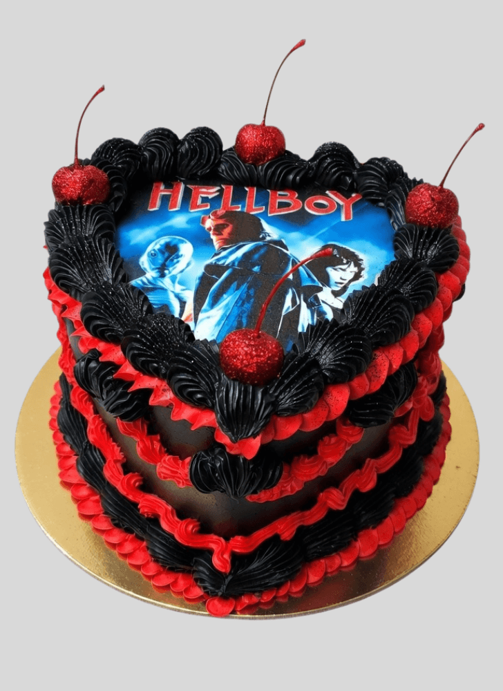 Appealing Hellboy Cake