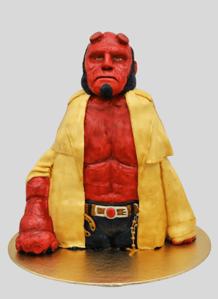 Beauteous Hellboy Cake