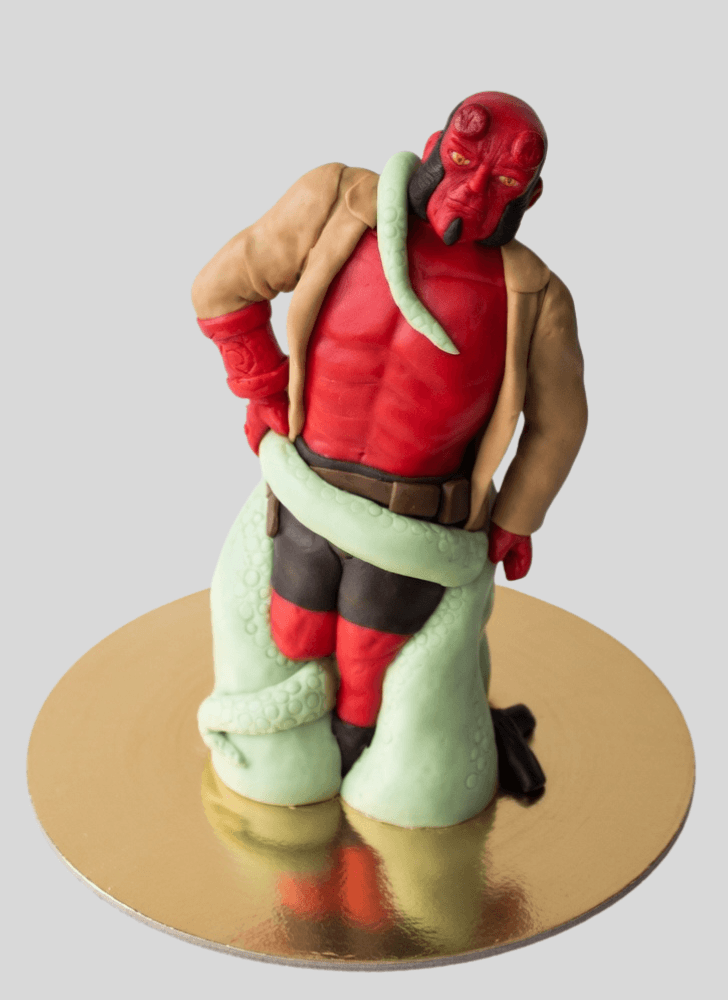 Bewitching Hellboy Cake